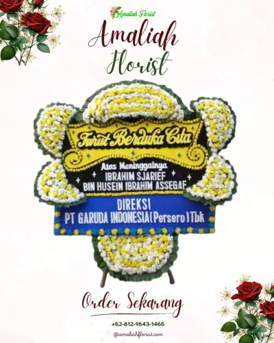 Papan Bunga Duka di Titi Kuning
